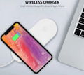 New Design 2 in1 fast charger for apple watch cellphone 3 coil wireless charger