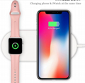 New Design 2 in1 fast charger for apple watch cellphone 3 coil wireless charger