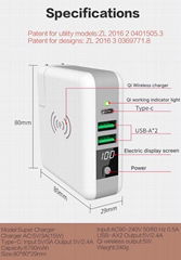 Wholesale universal travel charger Qi wireless mulifunctional power bank 6700mAh