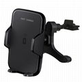 2018 new 10W fast charge qi wireless car charger mount 5