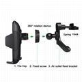 2018 new 10W fast charge qi wireless car charger mount