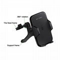 2018 new 10W fast charge qi wireless car charger mount 8