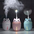 Best cute pet 3 in1 night light usb fan with cooling cat mini mist humidifier