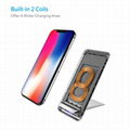 Latest Style Innovative Metal Foldable Wireless Fast QI Charger Of Vertical Supp