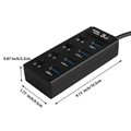 Super Speed 4 port usb hub with ac adapter usb 3.0 hub switches and LED 11