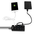 Super Speed 4 port usb hub with ac adapter usb 3.0 hub switches and LED 12