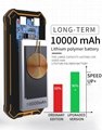2018 Military Design Wireless Charger Outdoor Anti-Shock Power Bank 10000mAh