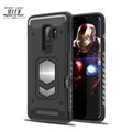 Armor mobile phone case with magnetic car mount card slot 2in1 tpu cell phone S9
