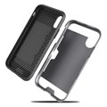 Brushed armor hybrid combo case tpu pc credit card slot case for iphone 9