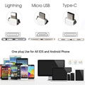 Multifunction Keychain magnetic 3 in 1 USB Charge Data Cable android USB charger