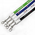 90cm length nylon 2 in 1 neck lanyard charging cable with full logo printing