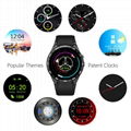 Luxury Round Screen Heart Rate Monitor WiFi GPS 3G WCDMA KW88 Smart Watch 5