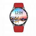 Luxury Round Screen Heart Rate Monitor WiFi GPS 3G WCDMA KW88 Smart Watch 8