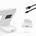 2 in 1 Qi Wireless Fast Charger Dock Station Stand For Watch/Phone Samsung S9 S8 7