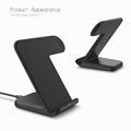 2 in 1 Qi Wireless Fast Charger Dock Station Stand For Watch/Phone Samsung S9 S8