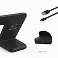 2 in 1 Qi Wireless Fast Charger Dock Station Stand For Watch/Phone Samsung S9 S8 11