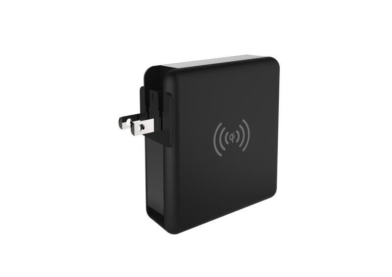 Newest universal travel charger Qi wireless mulifunctional power bank 8000mAh 3