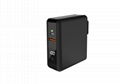 Newest universal travel charger Qi wireless mulifunctional power bank 8000mAh 7