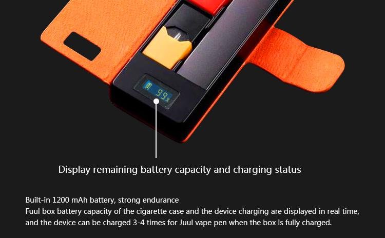 Full charger power bank 1200mah micro usb Juu Leather Case  Battery Starter Kit  5
