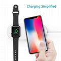 2 in 1 Wireless Charger Pad Fast Charger Ultra Slim Dock Station For Watch Phone