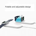 2 in 1 Wireless Charger Pad Fast Charger Ultra Slim Dock Station For Watch Phone 10