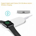 2 in 1 Wireless Charger Pad Fast Charger Ultra Slim Dock Station For Watch Phone 14