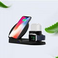 2019 New 3 in 1 Wireless Charger Stand Fast Charging Dock for Phone Watch Airpod 10