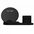 2019 New 3 in 1 Wireless Charger Stand Fast Charging Dock for Phone Watch Airpod