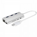 8 in 1 USB3.1 Hub with HDM1 4K, 3 USB3.0 port, SD/MicroSD Card Reader for Mac Pr