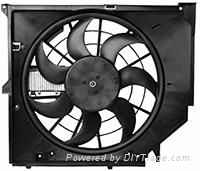 Radiator fan assembly for BMW