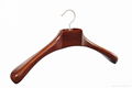 contoured deluxe cloth display coat wooden hangers