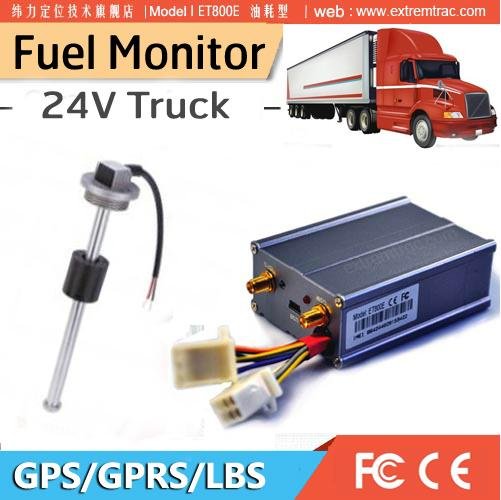 GPS truck tracker fuel monitor oil track with fuel sensor