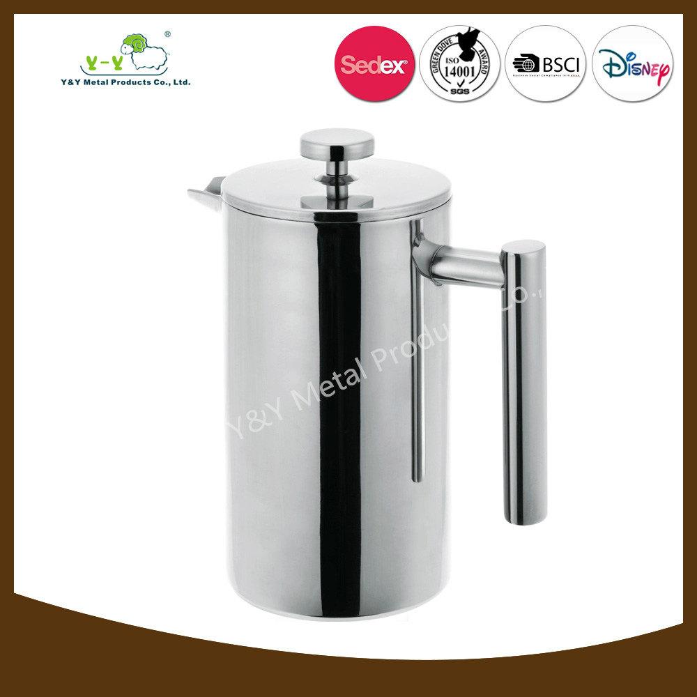 Hot Sale Double Wall Stainless Steel French Press with FDA CT0003