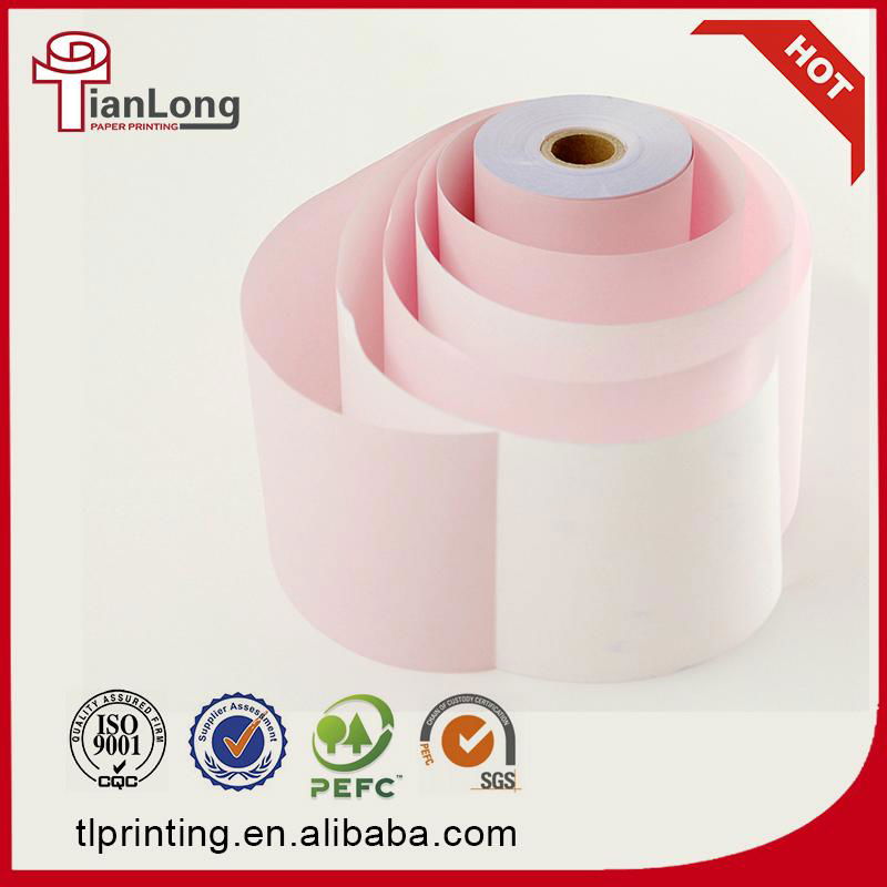 Good printed NCR carbonless cash register paper roll 2