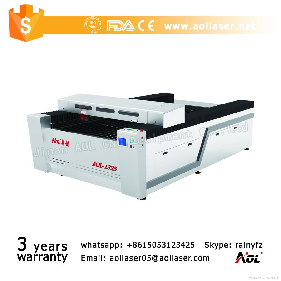 CO2 150W 280W Metal and Non Metal Laser Cutting Machine