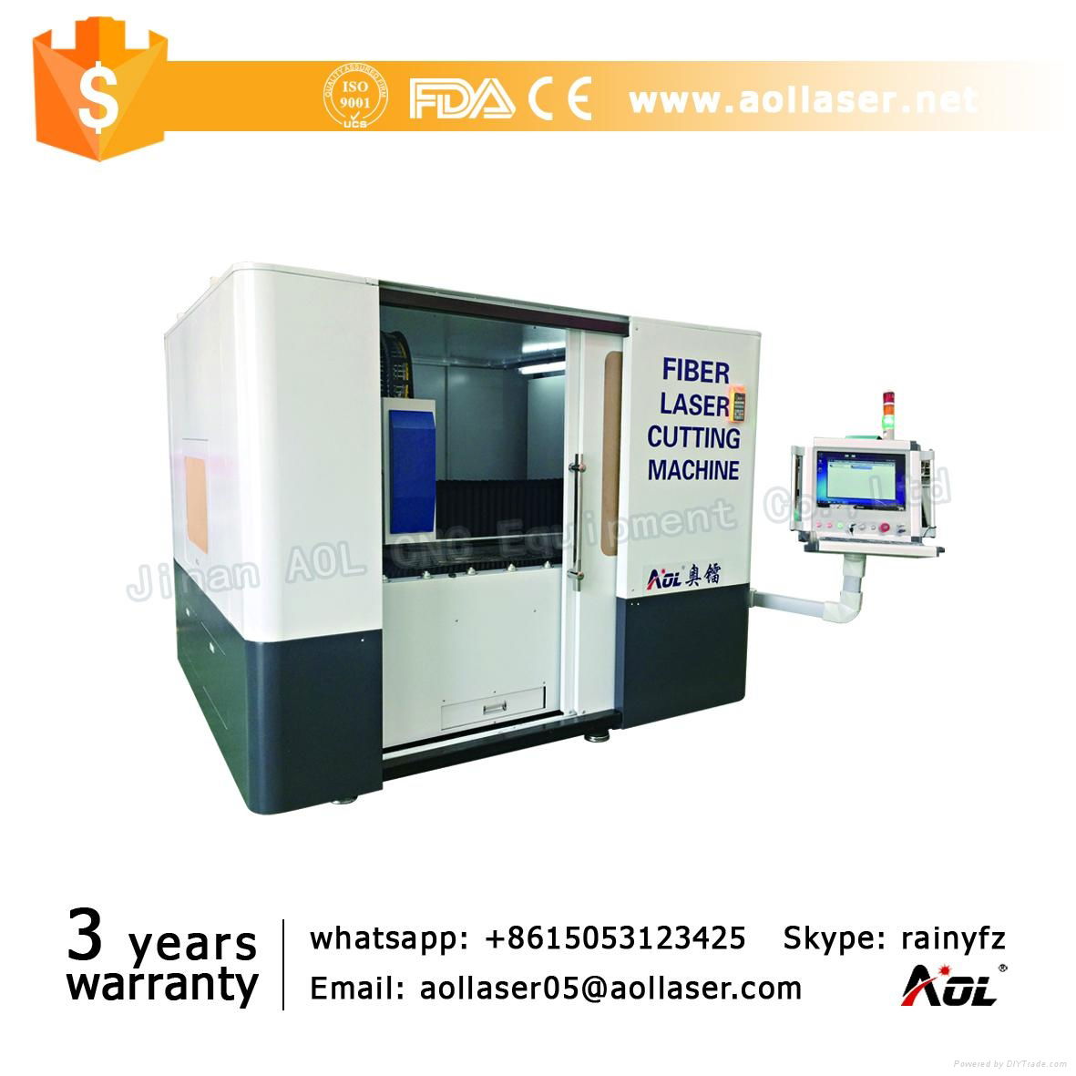 CNC Fiber Laser Cutting  Metal Machine factory price 3