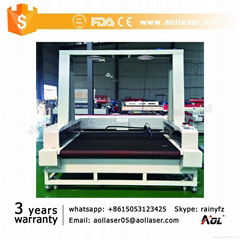 Camera Embroidery Fabric Laser Cutting machine with auto feeding table