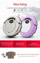 S320 Mini robot vacuum cleaner with 300ml dust box capacity for clean house