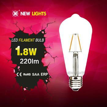 long life time >30000hrs dimmable led filament bulb 4