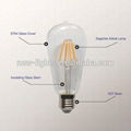 New Style CURVED LED FILAMENT LED EDISON BULB ST64 2