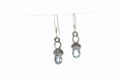 Whole Sale  925 Steling Silver Blue Topaz Gemstone Earring 2