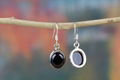 Whole Sale  925 Steling Silver Black Onyx Gemstone Earring 3