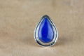 Whole Sale  925 Steling Silver Lapis Lazuli Gemstone Ring 1