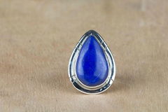 Whole Sale  925 Steling Silver Lapis Lazuli Gemstone Ring