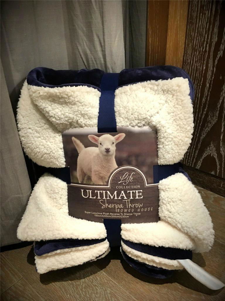 wholesale in stock 2017 camo berber Fleece POLYESTER SHERPA blanket