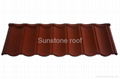 stone coated metal roofing tile Colorful Stone coated sunstone roof tiles 1