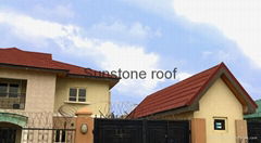 0.4mm stone coated metal roofing tile Colorful Stone coated sunstone roof tiles