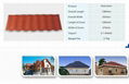  0.4mm thickness gauge red color  stone coated metal roof tiles