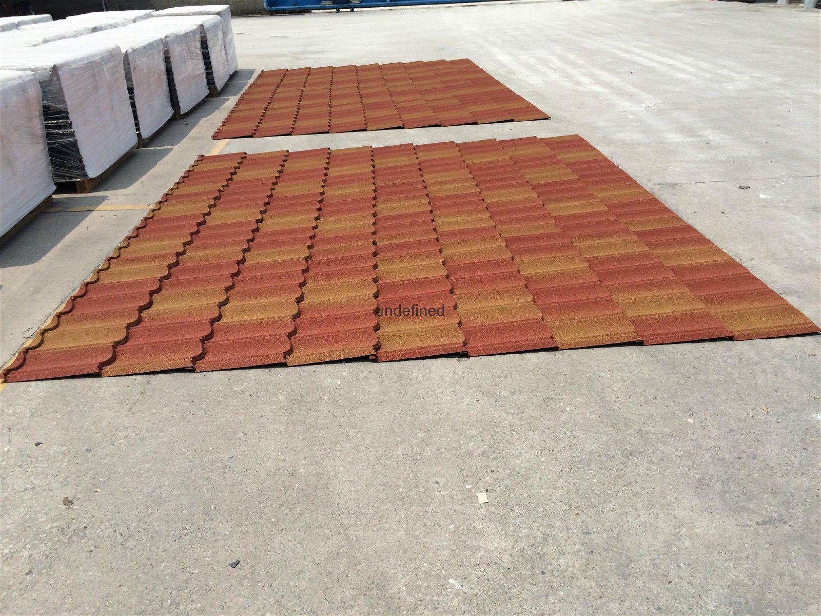 Stone coated steel roof tiles gradient colors