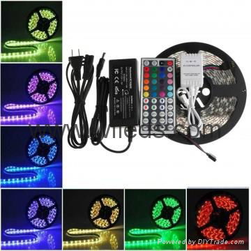 kit rgb tiras LED flexible strip lights 5050 rgb 5M 300LEDs smd led strip set